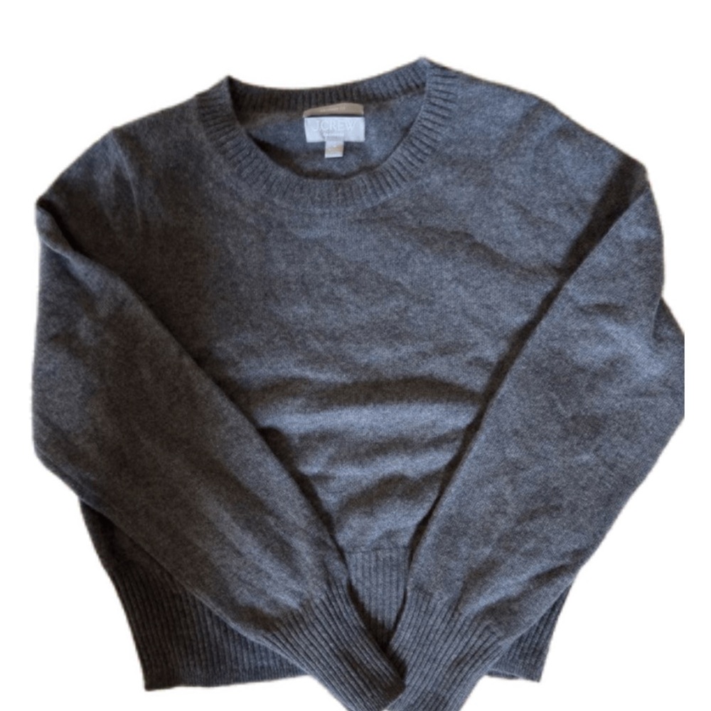 J. Crew cashmere Gray Crew Neck Sweater